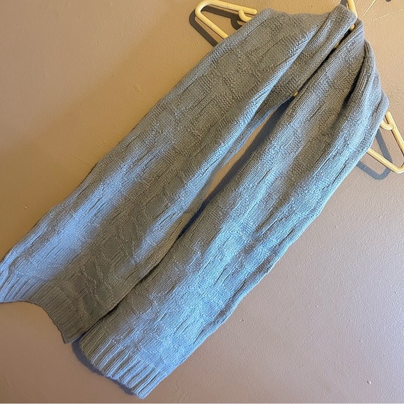 Coach Wool / Angora Scarf “C” Logo Quiet Luxury Designer Winter - Picture 1 of 4